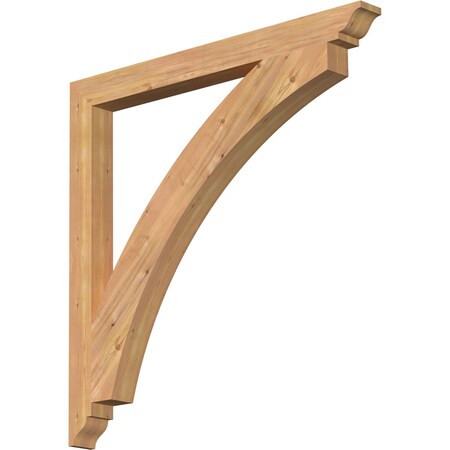 Ekena Millwork Thorton Traditional Smooth Bracket, Western Red Cedar, 3 1/2"W x 42"D x 42"H BKT04X42X42THR01SWR